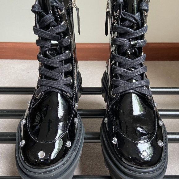 SCHUTZ Shoes - SCHUTZ Women Abeli Leather Combat Boots - NEW